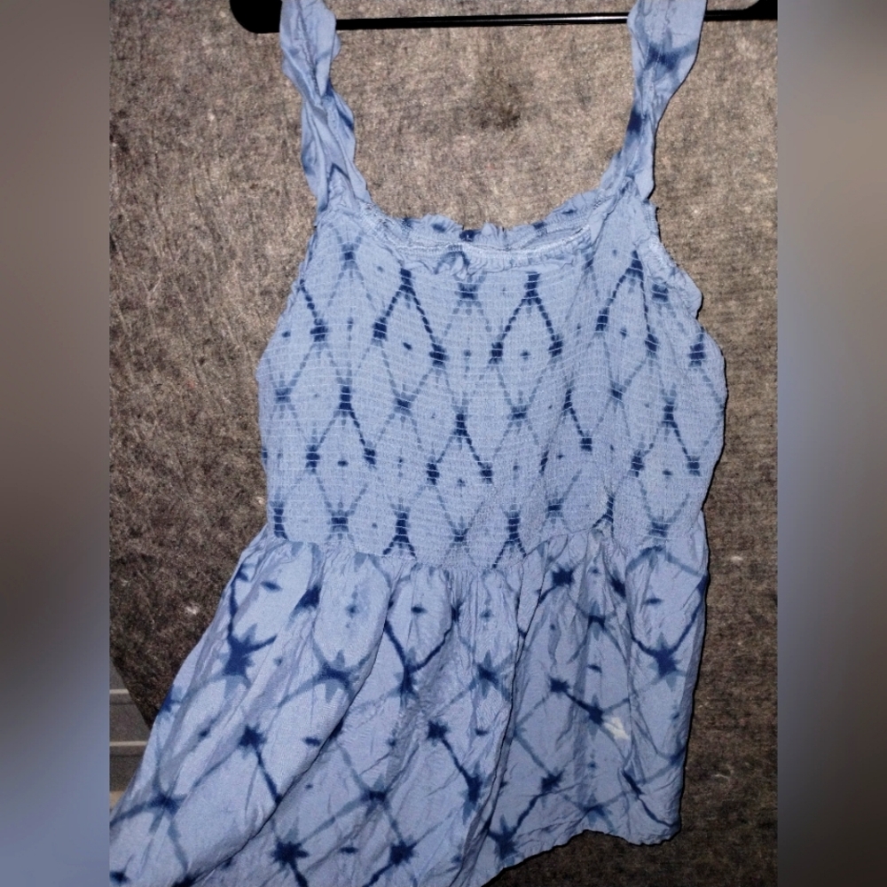 Women's size XL Sonoma ruffle strappy summer shirt
